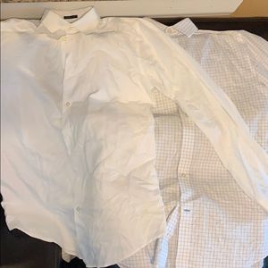 Two Banana Republic Button Down Dress Shirts